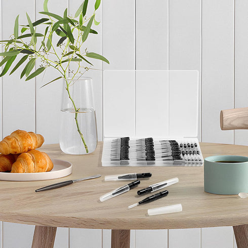 120 Pieces Braces Flossers for Cleaner Interdental Brushes Between Teeth, Toothpick Dental Tooth Flossing with Soft Bristles 360° Bendable Oral De...